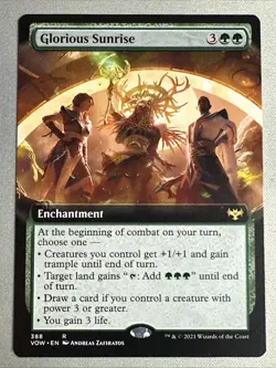 MTG / Glorious Sunrise / VOW / #388 / Regular (Extended Art) / Rare / NM - Image 1