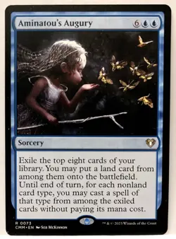 MTG Aminatou's Augury, Commander Masters, #73, NM - Image 1