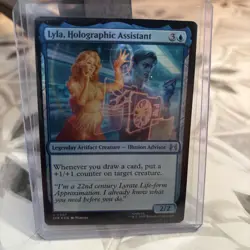 Lyla, Holographic Assistant #7 (Foil) (NM) Spider-Man SPE Magic MTG - Image 1