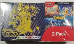 Pokemon Surging Sparks ETB & Booster Bundle Costco 2-pack. Factory Sealed - Image 1