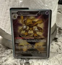 Pokemon TCG Mega Evolution Alakazam #009 Black Star Promo SEALED NM - Image 1