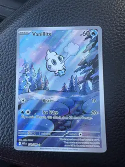 Pokemon Vanillite IR 111/086 SV11W White Flare English Holo NM+ Condition TCG - Image 1