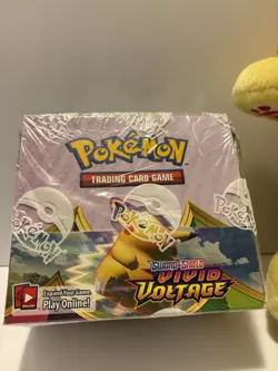 Pokemon Sword and Shield Vivid Voltage Booster Box Factory Sealed! Plush not Inc 820650827495 - Image 2