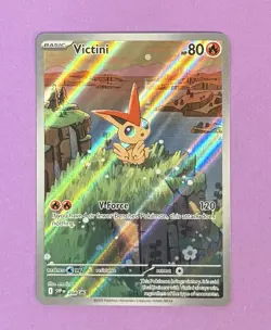 Pokemon Victini Illustration Rare Black Star Promo 208 Black Bolt White Flare - Image 3