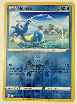 Battle Styles - Reverse Holo - Horsea 031/163 Common Pokemon TCG - Image 1