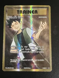 Brock's Grit 107/108 Pokemon XY Evolutions Ultra Rare Full Art Holo Damaged - Image 1