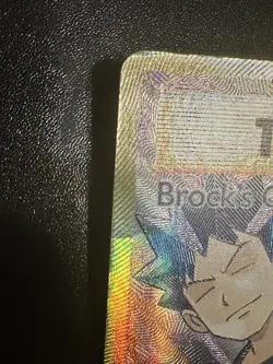 Brock's Grit 107/108 Pokemon XY Evolutions Ultra Rare Full Art Holo Damaged - Image 2