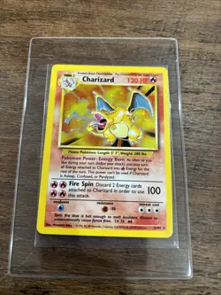 Pokemon TCG Charizard Base Set 4/102 Holo Unlimited Holo Rare - Image 1