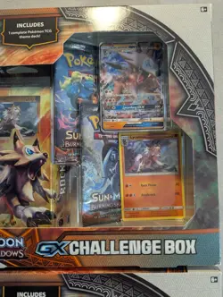 Pokemon Sun and Moon Burning Shadows GX Challenge Box - Lycanroc & Ninetales Set - Image 3
