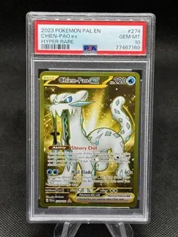 2023 POKEMON PAL EN-PALDEA EVOLVED HYPER RARE #274 CHIEN-PAO EX PSA 10 - Image 1