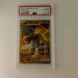2023 POKEMON PAL EN-PALDEA EVOLVED HYPER RARE #275 TING-LU EX PSA 10 - Image 3