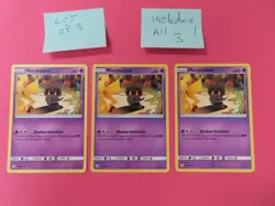 X 3 POKEMON TCG Marshadow 103/236 S&M Cosmic Eclipse Non Holo NM Pikachu - Image 2