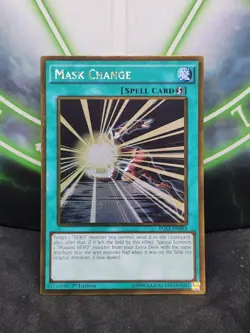 Yugioh Mask Change PGL3-EN083 Gold Rare 1st Edition NM - Image 1