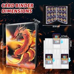 Trading Card Binder for TCG Cards, 9-Pocket Portable Card Storm-900cards 01 - Image 2