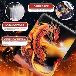 Trading Card Binder for TCG Cards, 9-Pocket Portable Card Storm-900cards 01 - Image 3