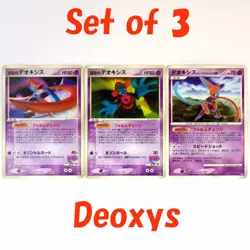 Sky-Splitting Deoxys 001/019 002 DPBP#447 Japanese Pokemon Card TCG Set of 3 MP - Image 1