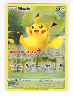 1x ~ESP~ SPANISH Pikachu GG30 Crown Zenith Pokemon Card (LB3) - Image 1