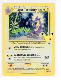 1x Light Toxtricity SWSH137 Near Mint Celebrations Pokemon Card (LB3) - Image 1