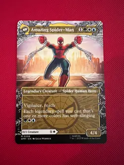 Peter Parker Amazing Spider-Man M SPM 0208 Borderless MTG Magic - Image 2