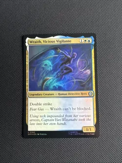 Wraith, Vicious Vigilante 0160 Uncommon Foil Spider-Man MTG - Image 1