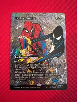 Leyline Binding - 0002 - M - Borderless - Foil - Marvels Spider-Man - MTG - NM/M - Image 1