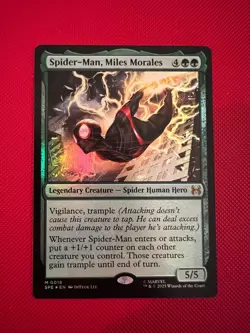 Spider-Man, Miles Morales SPE 0018 Mythic FOIL MTG Marvel's Eternal-Legal - Image 1