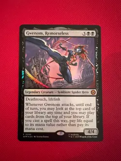 Gwenom Remorseless MTG Spider-Man Gift Bundle Exclusive Promo SPM 0286 FOIL - Image 1