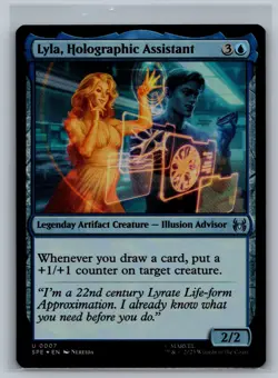 MTG Marvel's Spider-Man: Eternal-Legal Lyla, Holographic Assistant #0007 Foil - Image 1