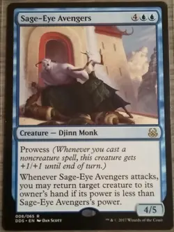 Sage-Eye Avengers #008/065 MTG Duel Decks: Mind vs Might Rare Near Mint - Image 1
