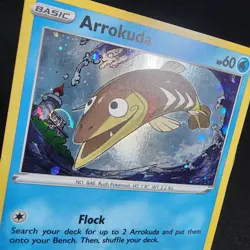 Swirl Arrokuda Cosmos Holo SWSH093 Pokemon Sword & Shield Promo Cards - Image 1