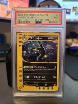 Pokemon Umbreon Skyridge Split Earth 1st edition Holo Rare #72 PSA 9 Mint - Image 1