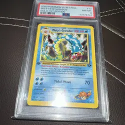 2000 MISTY'S GYARADOS 1st Ed Gym Challenge HOLO #13 PSA 8 Pokemon WOTC - Image 2