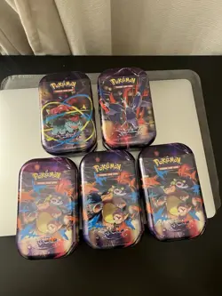 Pokemon TCG Mega Heroes Mini Tin Factory Sealed - Image 1