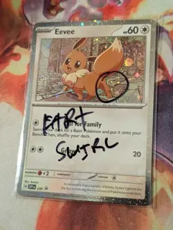 Eevee ~Fart Swirl~ SVP 200 Cosmo Holo Near Mint Black Star Promo Pokemon ShipNow - Image 2