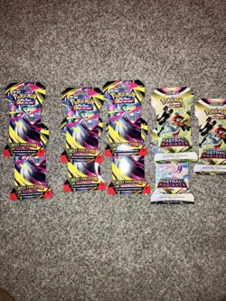 Pokemon TCG Mega Evolution Booster Packs /astral Radiance Sealed 9 Lot - Image 1