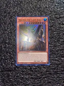 Yugioh! Anubis the Last Judge MZTM-EN003 Ultra Rare 1st Edition Near Mint - Image 1