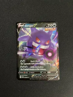 Pokemon 2021 TCG Gengar v Fusion Strike Ultra Rare Holo Card 156/264 SWSH - Image 1