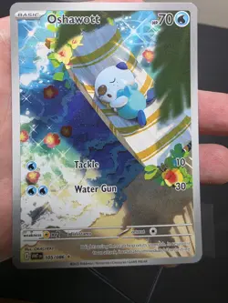 Oshawott & Dewott Pokemon TCG Cards White Flare Illustration Rare Full Art Holo - Image 2