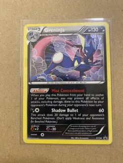 Pokemon XY24 Greninja Holo Promo Card Black Star Promos LP - Image 1