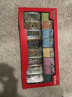 Pokemon TCG Prismatic Evolutions Costco 8 Mini Tin W/ Promo Cards, Sealed. In... - Image 1