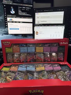 Pokemon TCG Prismatic Evolutions Costco 8 Mini-Tin Bundle w/ Promo Cards NEW - Image 1