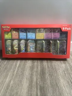 Pokemon TCG Prismatic Evolutions Costco 8 Mini-Tin Bundle w/ Promo Cards NEW - Image 1