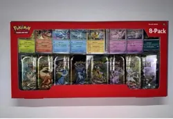 Pokemon TCG Prismatic Evolutions Costco 8 Mini-Tin Bundle w/ Promo Cards NEW - Image 1