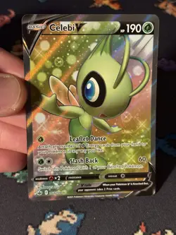 Pokemon Cards Celebi V 160/198 Secret Rare Full Art Chilling Reign - (NM) - Image 2