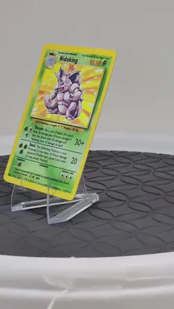 Nidoking Pokemon Card Base Set 11/102 Holo Rare 1999 Vintage Great Condition - Image 2