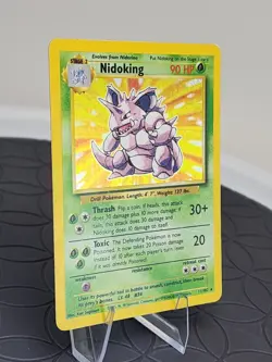 Nidoking Pokemon Card Base Set 11/102 Holo Rare 1999 Vintage Great Condition - Image 3