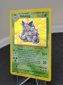 Nidoking Pokemon Card Base Set 11/102 Holo Rare 1999 Vintage Great Condition - Image 4