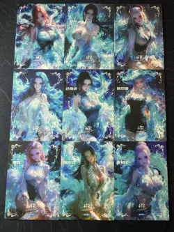 One Piece 9 Collectible Character Anime Cards CCG Boa Hancock Robin Mermaid - Image 1
