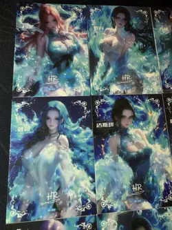 One Piece 9 Collectible Character Anime Cards CCG Boa Hancock Robin Mermaid - Image 2