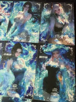 One Piece 9 Collectible Character Anime Cards CCG Boa Hancock Robin Mermaid - Image 3